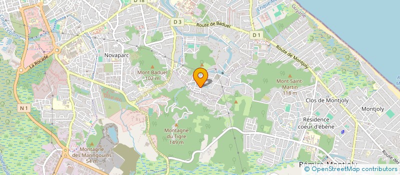 localisation de l'entreprise CONCEPT FORM  CAYENNE