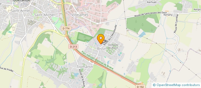 localisation de l'entreprise CONCEPT FRANCE à GUERANDE
