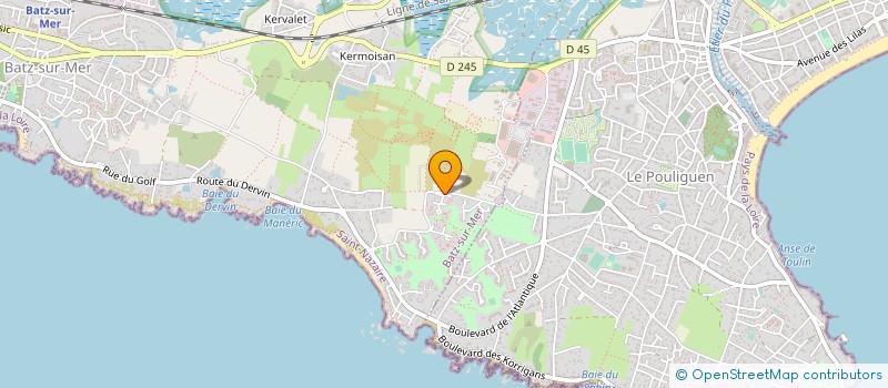 localisation de l'entreprise CONCEPT HABITAT  BATZ-SUR-MER