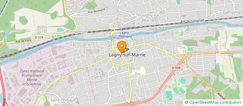 localisation de l'entreprise CONCEPT HABITAT 77 à LAGNY-SUR-MARNE