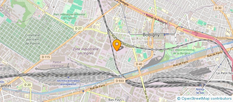 localisation de l'entreprise CONCEPT HABITAT  BOBIGNY