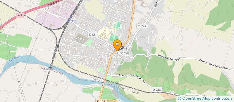 localisation de l'entreprise CONCEPT HABITAT  LIVRON-SUR-DROME