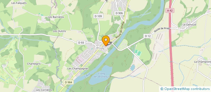 localisation de l'entreprise CONCEPT HABITAT  PRIAY