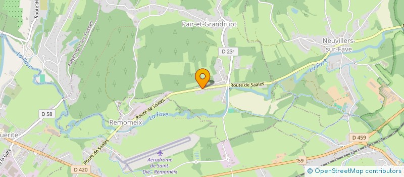 localisation de l'entreprise CONCEPT HABITAT BOIS  NEUVILLERS-SUR-FAVE