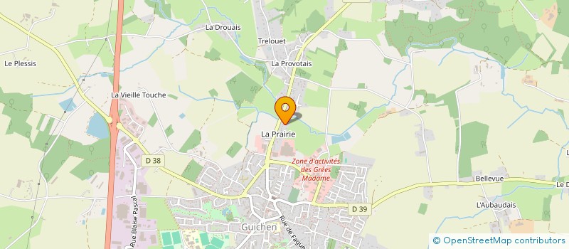 localisation de l'entreprise CONCEPT'HOME à GUICHEN