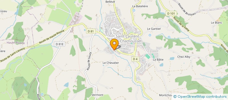 localisation de l'entreprise CONCEPT IMMO  SAINT-LAURENT-DE-CHAMOUSSET