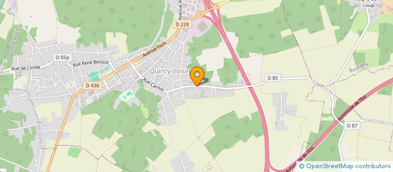 localisation de l'entreprise CONCEPT IMMO LUCKY  QUINCY-VOISINS