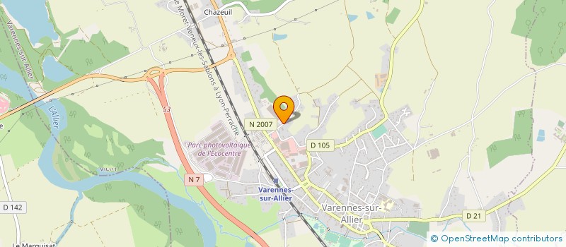 localisation de l'entreprise CONCEPT INDUSTRIE à VARENNES-SUR-ALLIER