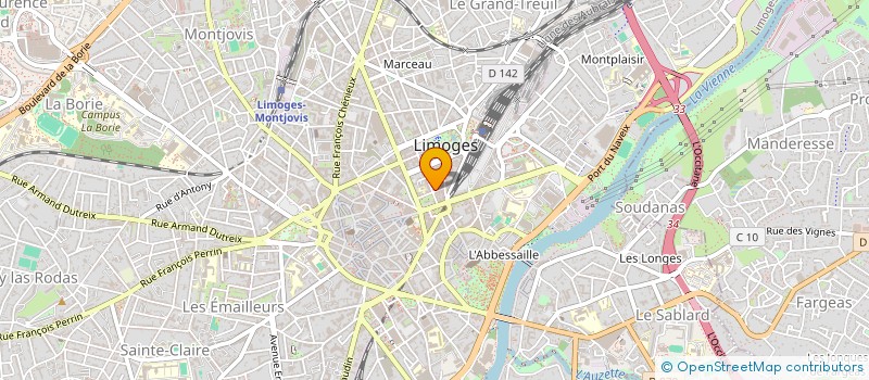 localisation de l'entreprise CONCEPT INDUSTRIEL  LIMOGES
