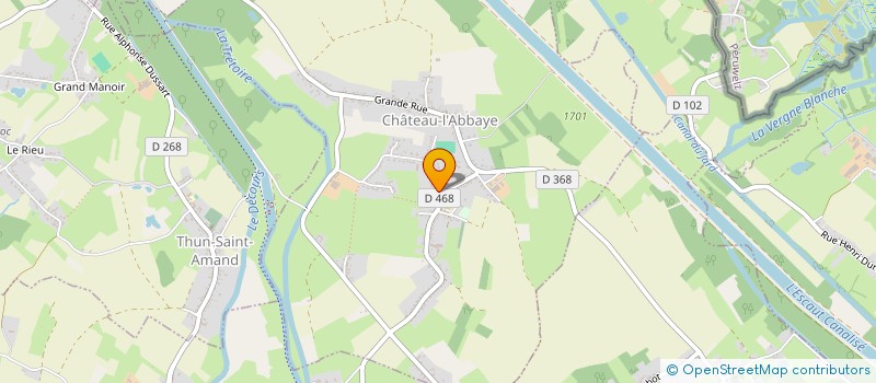 localisation de l'entreprise CONCEPT INDUSTRIEL ET METIERS DU BATIMENT  CHATEAU-L'ABBAYE