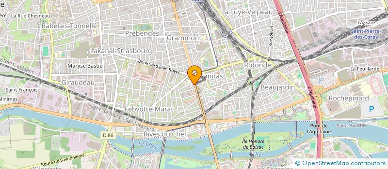 localisation de l'entreprise CONCEPT INGENIERIE BATIMENT à TOURS