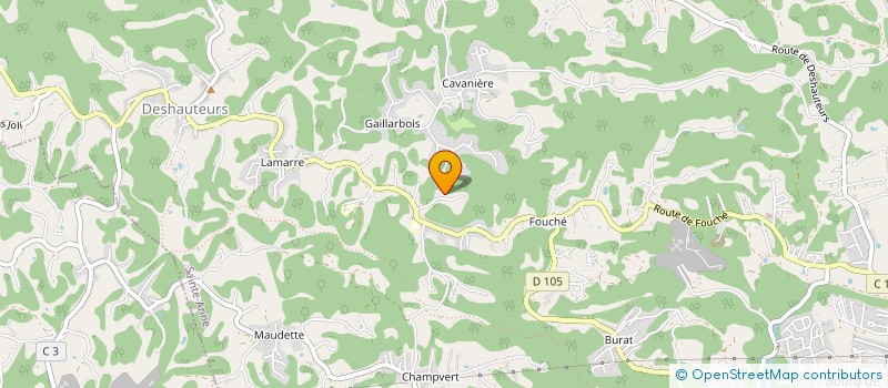 localisation de l'entreprise CONCEPT INNOV  SAINTE-ANNE