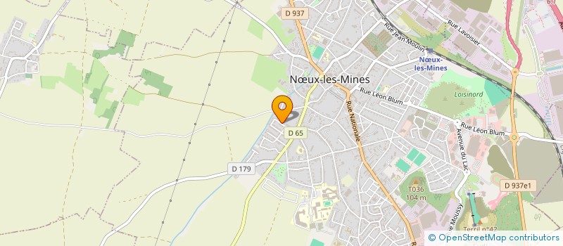 localisation de l'entreprise CONCEPT INSTALL à NŒUX-LES-MINES