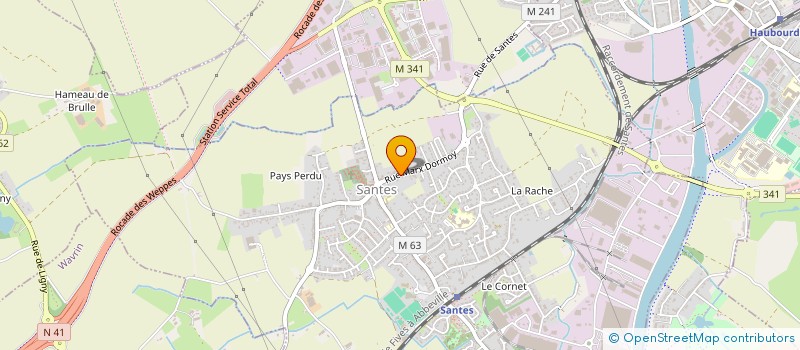 localisation de l'entreprise CONCEPT INTERIEUR  SANTES