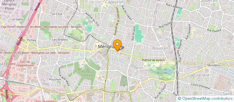 localisation de l'entreprise CONCEPT INTERIM AQUITAINE à MERIGNAC