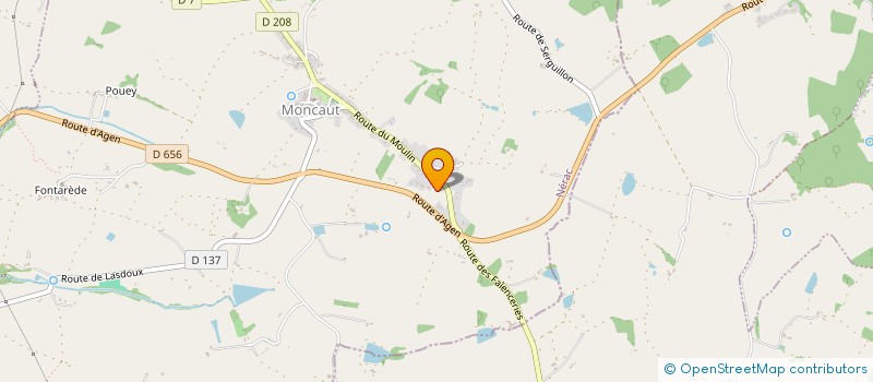 localisation de l'entreprise CONCEPT-IOA  MONCAUT