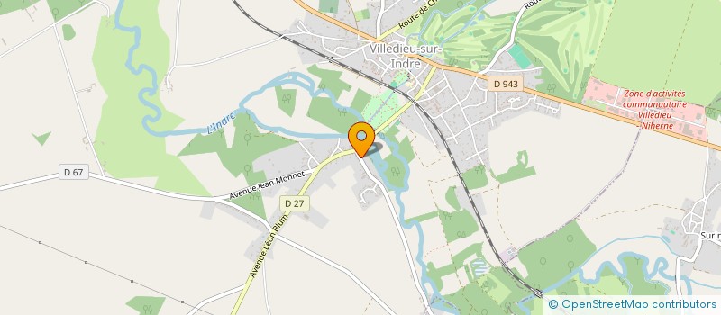 localisation de l'entreprise CONCEPT LEVAGE SYSTEME à VILLEDIEU-SUR-INDRE