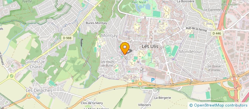 localisation de l'entreprise CONCEPT LINE  LES ULIS