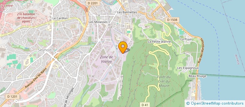localisation de l'entreprise CONCEPT LINER à ANNECY