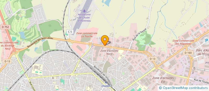 localisation de l'entreprise CONCEPT LOISIRS à CHOLET