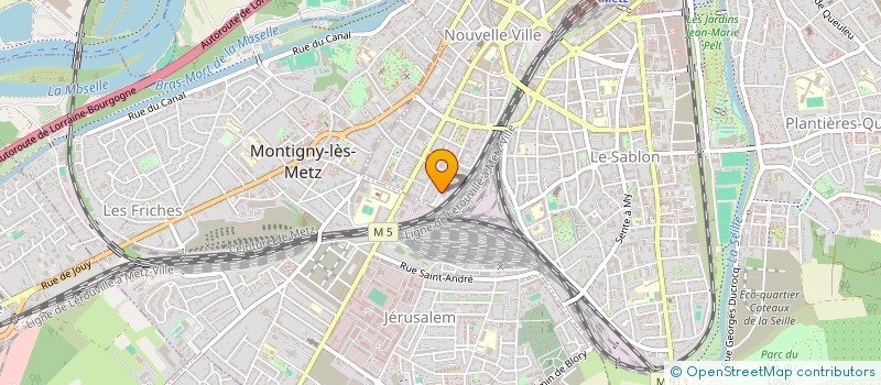 localisation de l'entreprise CONCEPT LUX  METZ