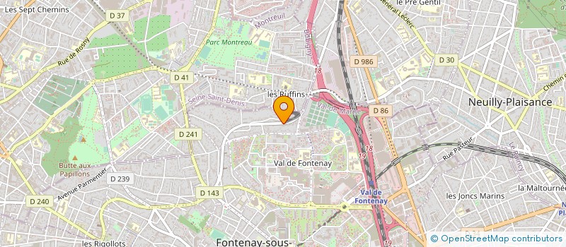 localisation de l'entreprise CONCEPT MACHINES OUTIL à FONTENAY-SOUS-BOIS
