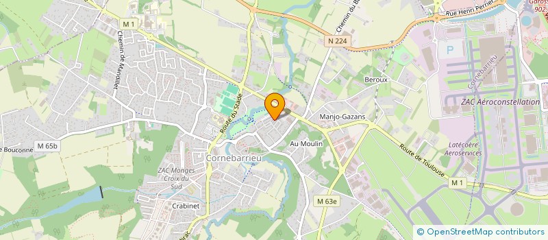 localisation de l'entreprise CONCEPT MAISON D'OC à CORNEBARRIEU
