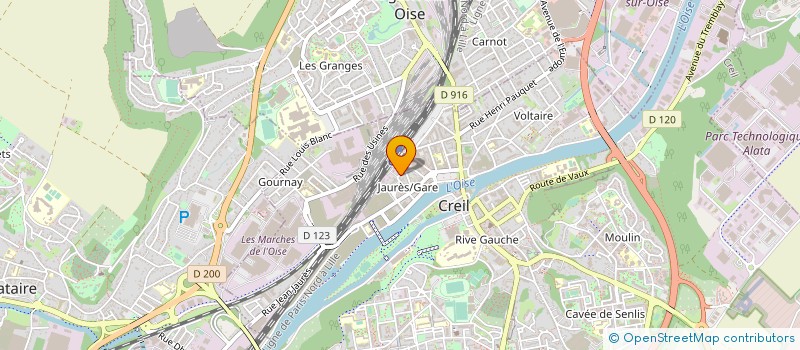localisation de l'entreprise CONCEPT METAL ALU à CREIL