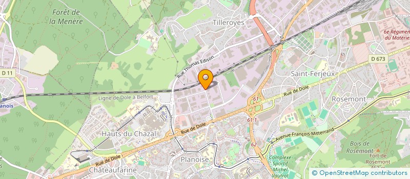 localisation de l'entreprise CONCEPT METALLO PLASTIQUE INDUSTRIEL à BESANCON