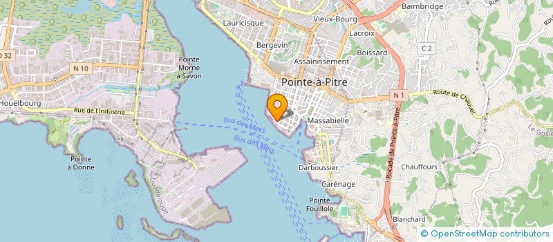 localisation de l'entreprise CONCEPT MUTUELLE à POINTE A PITRE