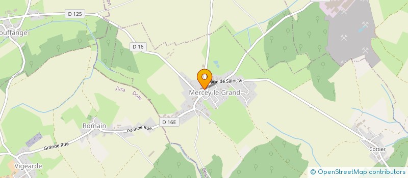 localisation de l'entreprise CONCEPT NOEMA FERMETURES SARL  MERCEY-LE-GRAND