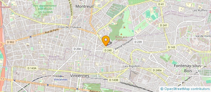 localisation de l'entreprise CONCEPT NRGIE à MONTREUIL