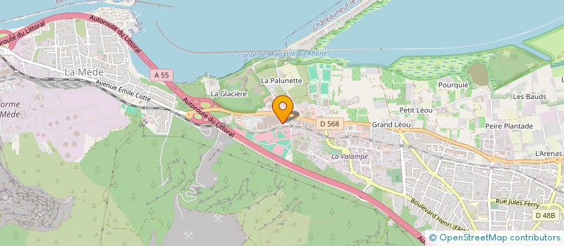 localisation de l'entreprise CONCEPT NUTRITION SPORTIVE  CHATEAUNEUF-LES-MARTIGUES