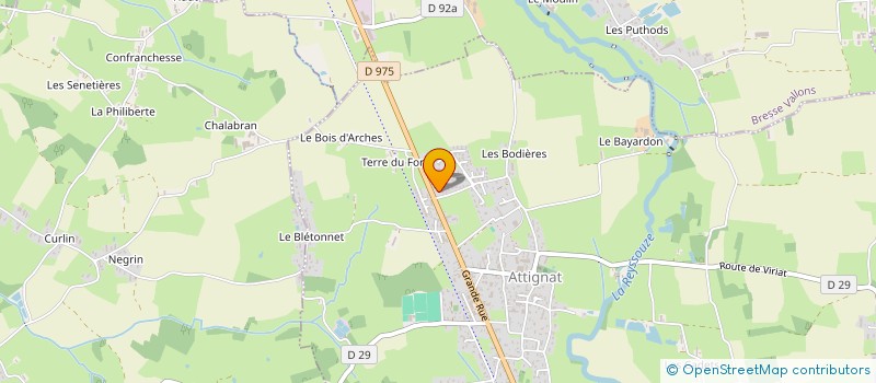 localisation de l'entreprise CONCEPT PAYSAGE  FOISSIAT