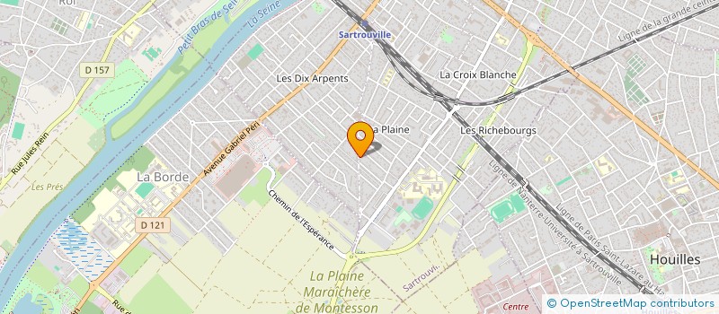 localisation de l'entreprise CONCEPT PAYSAGE ET JARDINS à SARTROUVILLE