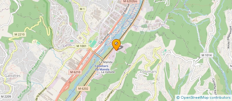 localisation de l'entreprise CONCEPT PAYSAGE RIVIERA  COLOMARS