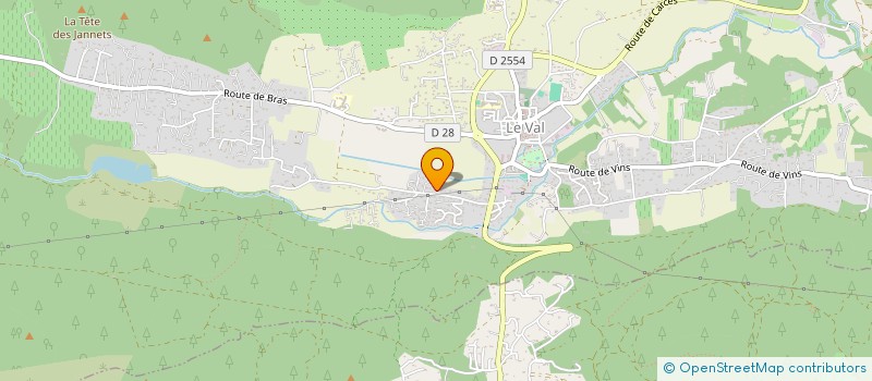 localisation de l'entreprise CONCEPT PIERRES MARBRES GRANITS à LE VAL