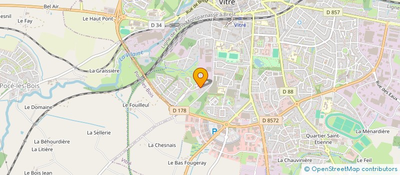 localisation de l'entreprise CONCEPT & PLAN'TES  VITRE