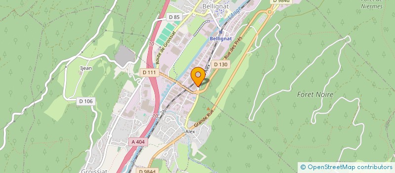 localisation de l'entreprise CONCEPT PLASTURGIE à BELLIGNAT
