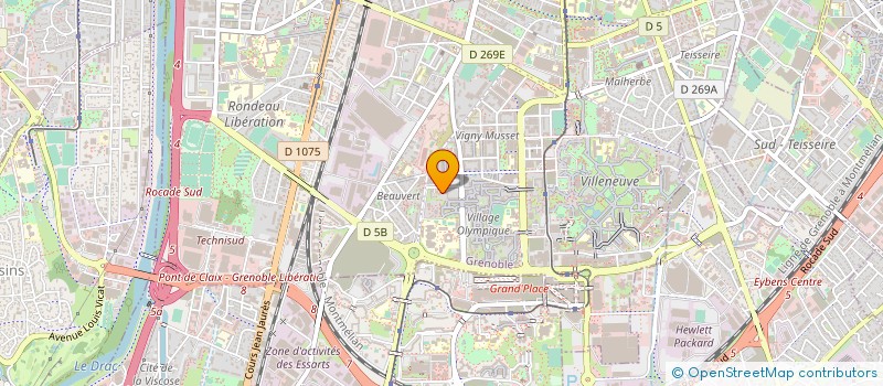 localisation de l'entreprise CONCEPT PLATRERIE ISOLATION à GRENOBLE