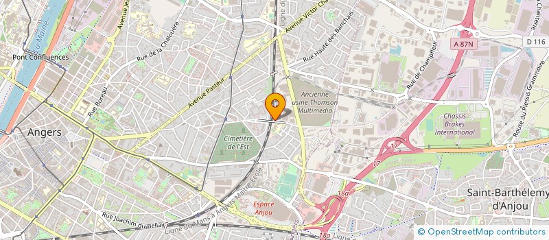 localisation de l'entreprise CONCEPT PLUS à ANGERS