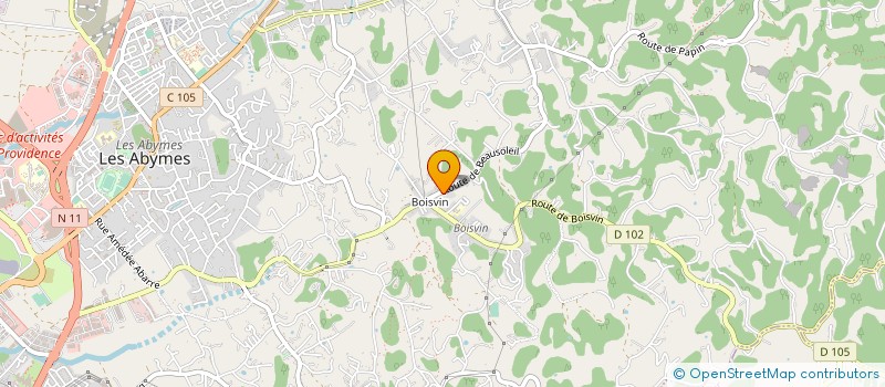 localisation de l'entreprise CONCEPT PLUS GESTIONS ET MENUISERIES  LES ABYMES