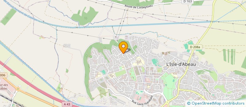 localisation de l'entreprise CONCEPT PORTES FERMETURES  L'ISLE-D'ABEAU