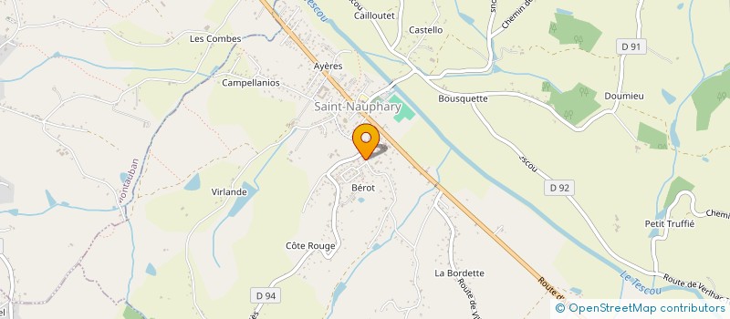 localisation de l'entreprise CONCEPT & PRESTIGE  SAINT-NAUPHARY