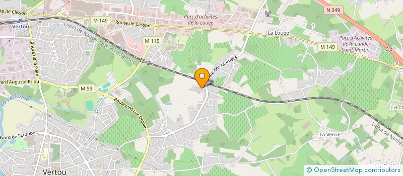 localisation de l'entreprise CONCEPT PRO à VERTOU