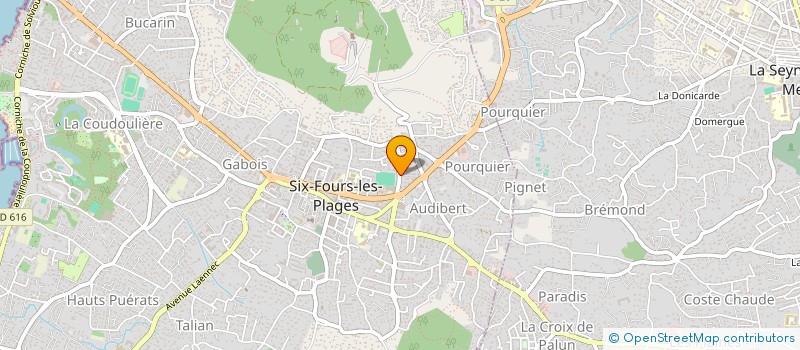localisation de l'entreprise CONCEPT PROJET à SIX-FOURS-LES-PLAGES