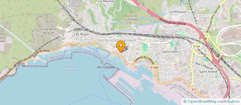 localisation de l'entreprise CONCEPT PROVENCE HABITAT  MARSEILLE
