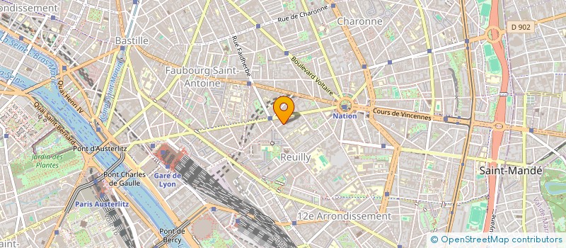 localisation de l'entreprise CONCEPT REALISATION ET CONSEIL CONSEIL  PARIS 12