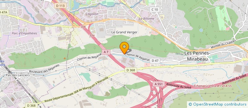 localisation de l'entreprise CONCEPT REALISATION PACA à LES PENNES MIRABEAU