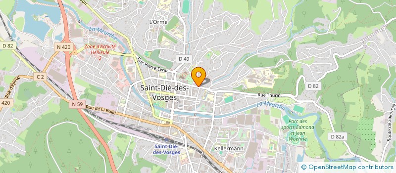 localisation de l'entreprise CONCEPT RENOV 88 à SAINT-DIE-DES-VOSGES